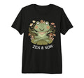 Zen And Now Frog Funny Meditation T-Shirt - Streetwear Style Men Women - T-Shirt, Sweatshirt, Hoodie