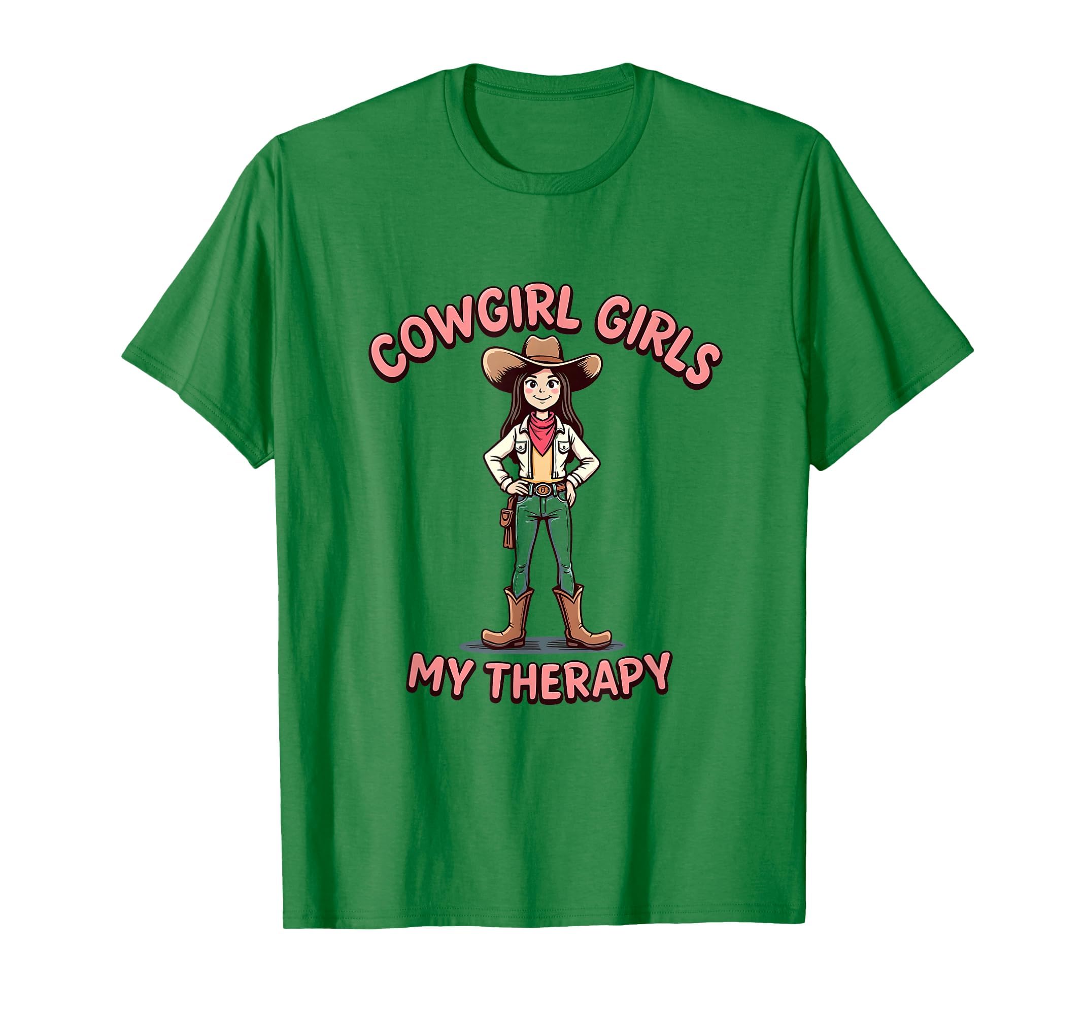 Cowgirl My Therapy Western Ranch T-Shirt - Novelty Apparel Unisex - T-Shirt, Sweatshirt, Hoodie