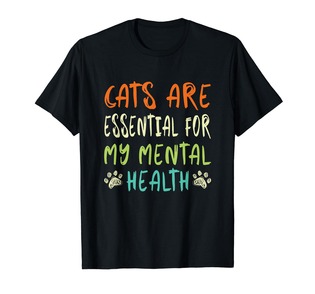 Cats Are My Mental Health T-Shirt - Aesthetic Graphic Unisex - T-Shirt, Sweatshirt, Hoodie