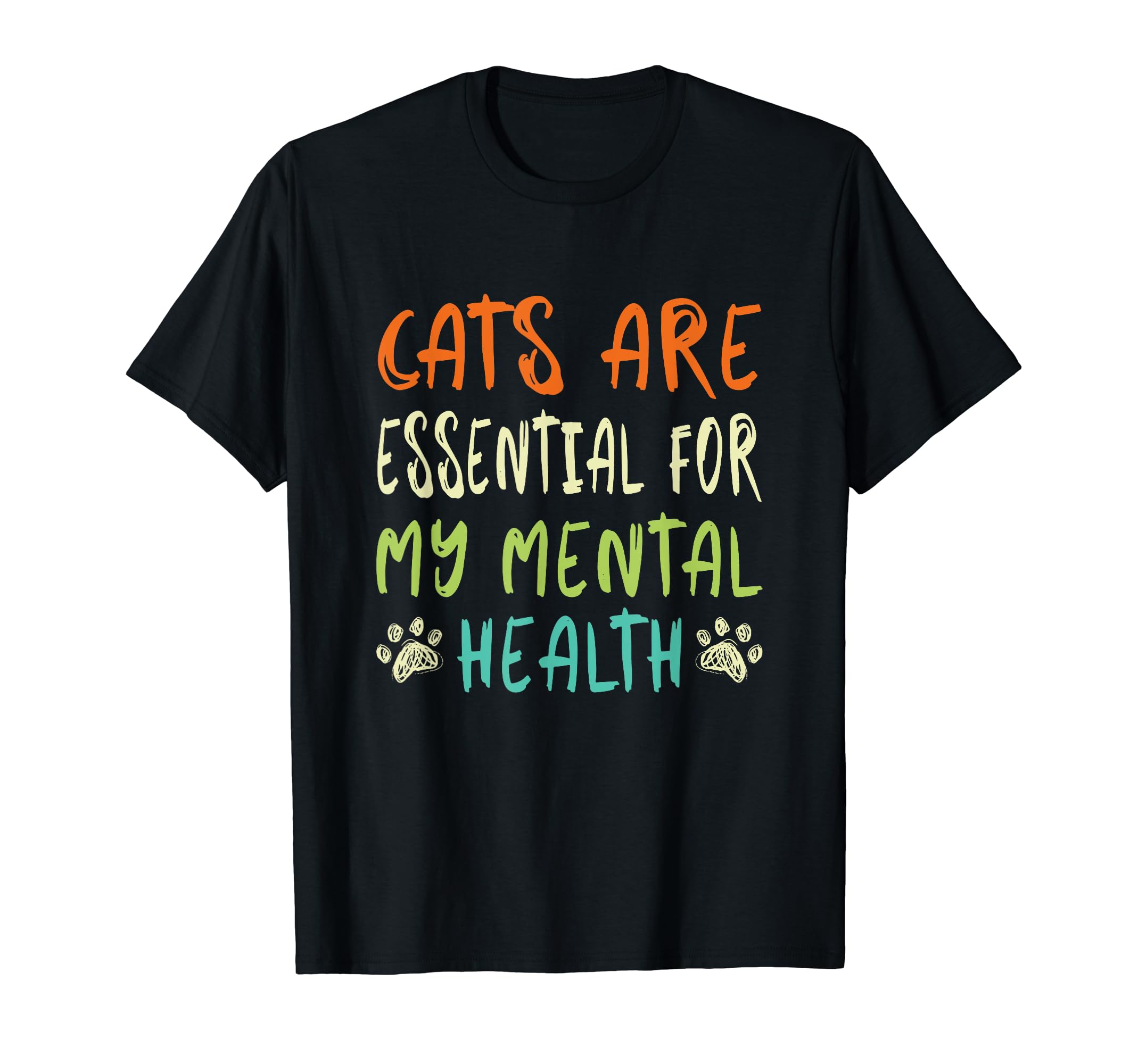 Cats Are My Mental Health T-Shirt - Aesthetic Graphic Unisex - T-Shirt, Sweatshirt, Hoodie