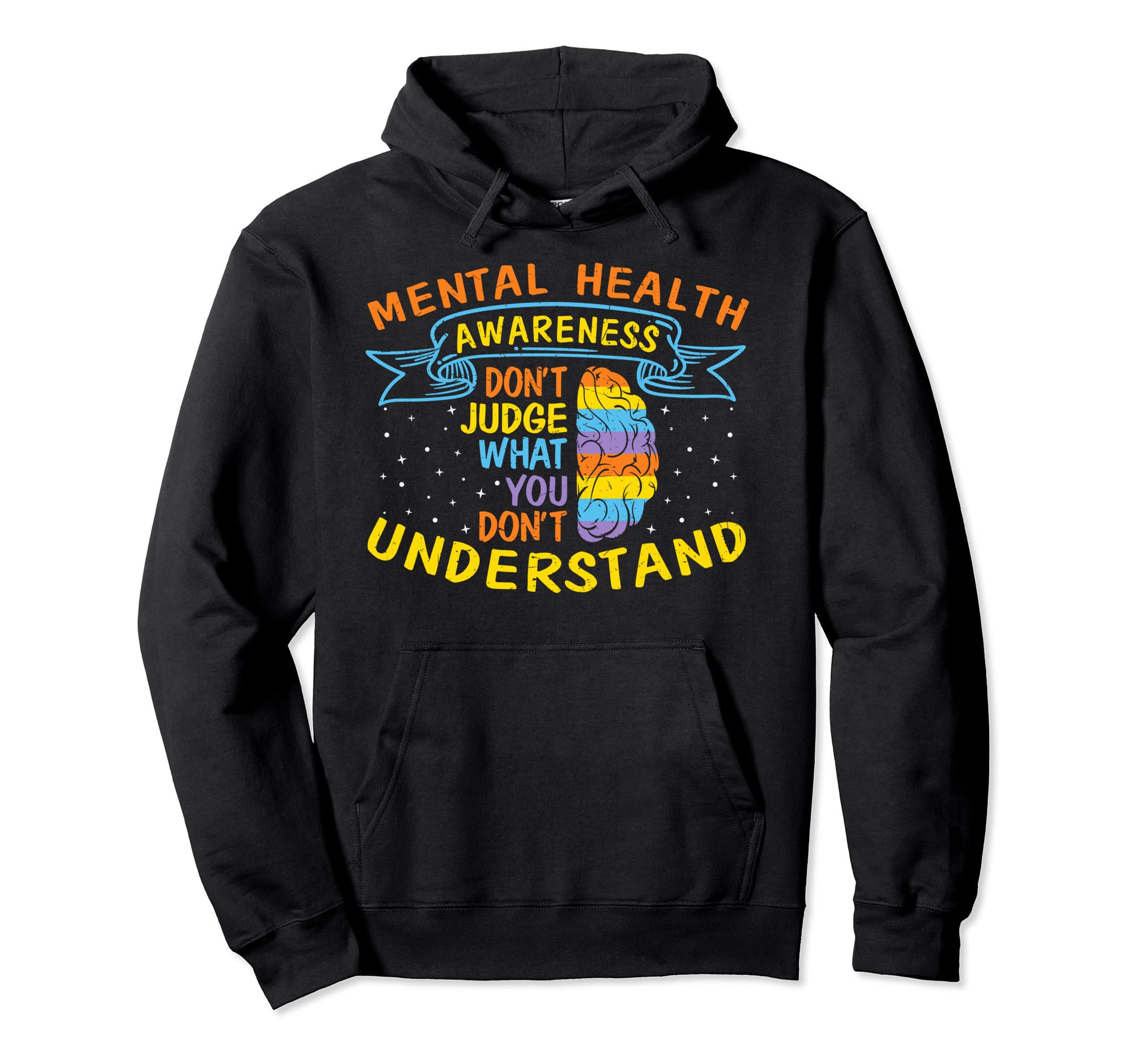 Dont Judge What You Dont Understand Brain Hoodie - Graphic Print Men Women - T-Shirt, Sweatshirt, Hoodie