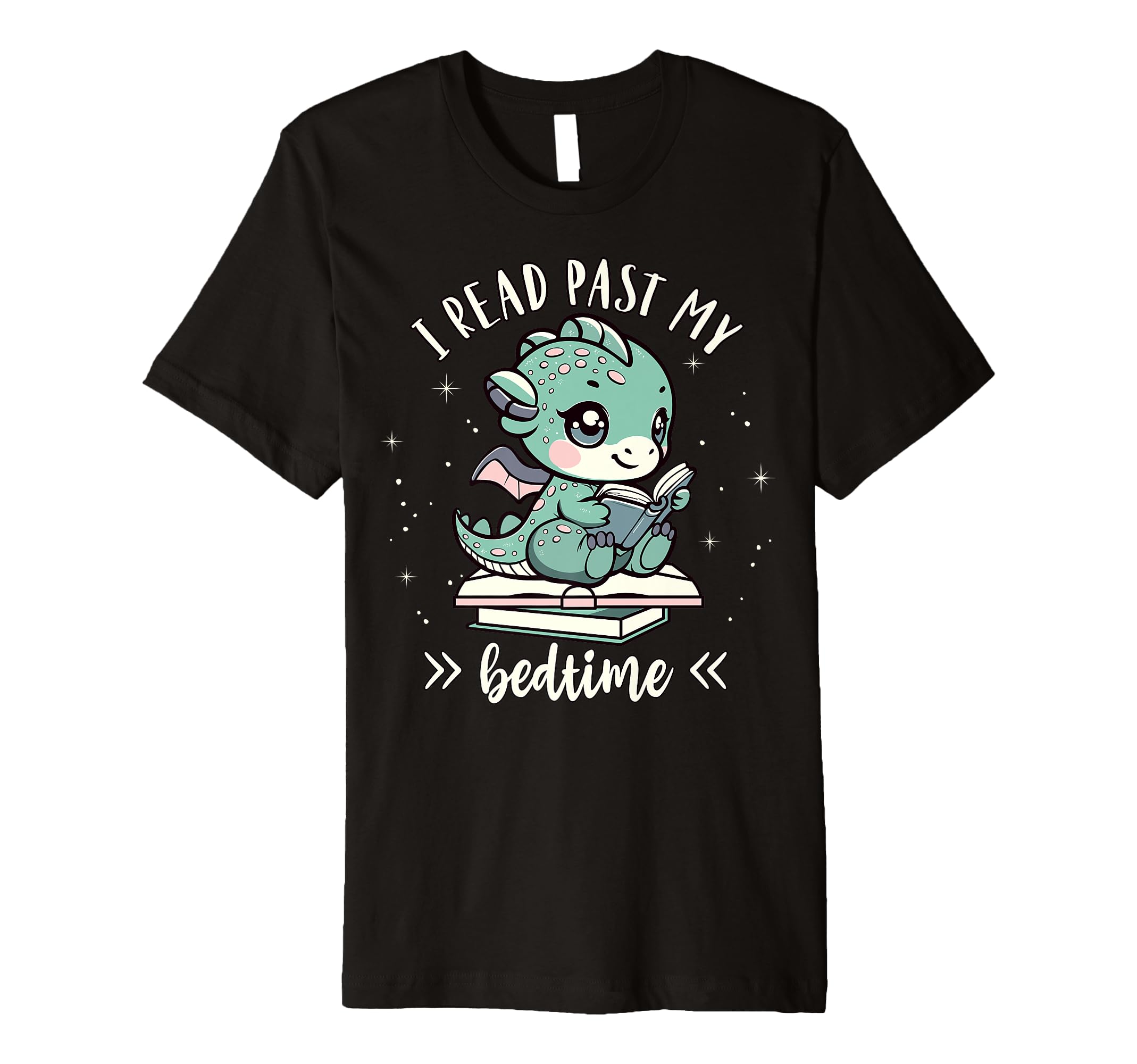 I Read Past My Bedtime Book Dragon T-Shirt - Unique Graphic Men Women - T-Shirt, Sweatshirt, Hoodie