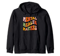 Mental Health Awareness Ribbon Items Hoodie - Fun Novelty Design Men Women - T-Shirt, Sweatshirt, Hoodie
