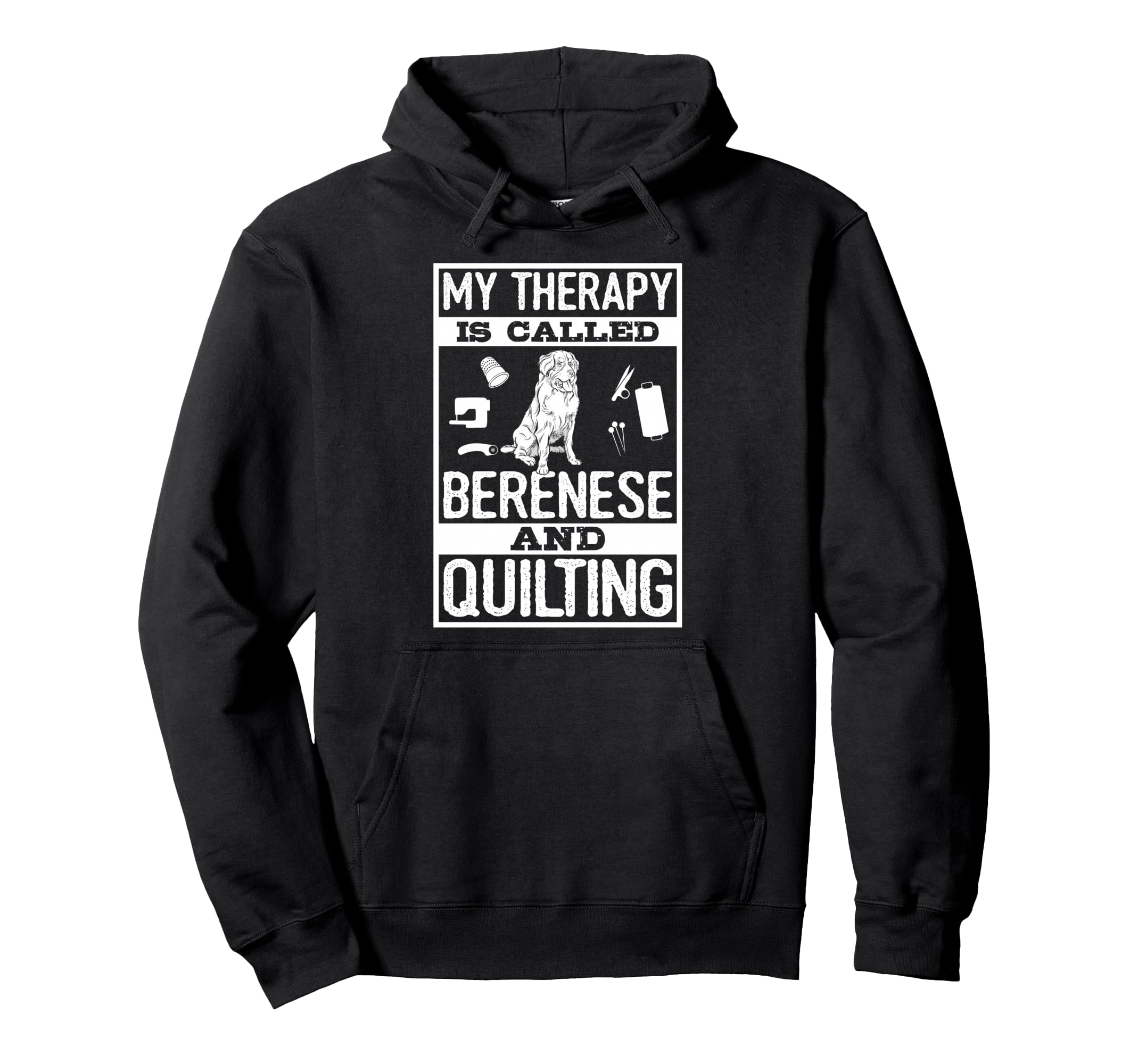 My Therapy Is Called Bernese And Hoodie - Minimalist Print Men Women - T-Shirt, Sweatshirt, Hoodie