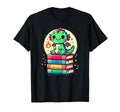 Kawaii Dragon Books Book Worm T-Shirt - Minimalist Print for Adults - T-Shirt, Sweatshirt, Hoodie