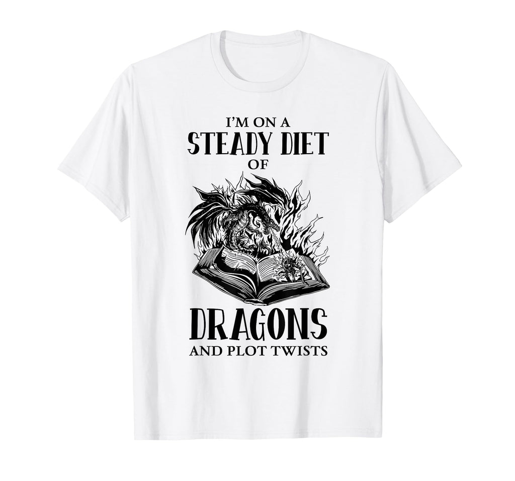 Reading Dragon Booktok Book Lover T-Shirt - Novelty Apparel for Adults - T-Shirt, Sweatshirt, Hoodie