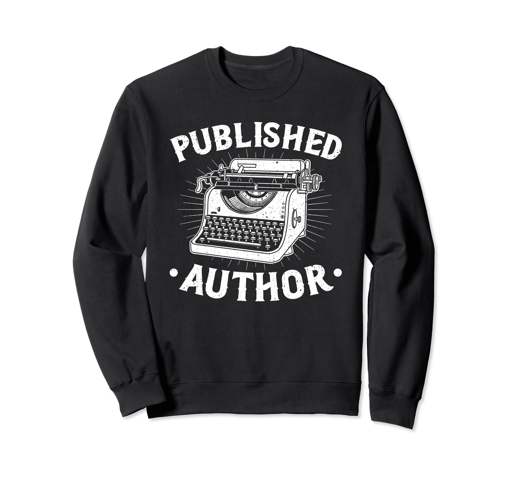 Typewriter Book Writing Sweatshirt - Aesthetic Graphic Men Women - T-Shirt, Sweatshirt, Hoodie