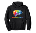 Embrace Neurodiversity Adhd Autism Hoodie - Casual Everyday Wear Unisex - T-Shirt, Sweatshirt, Hoodie