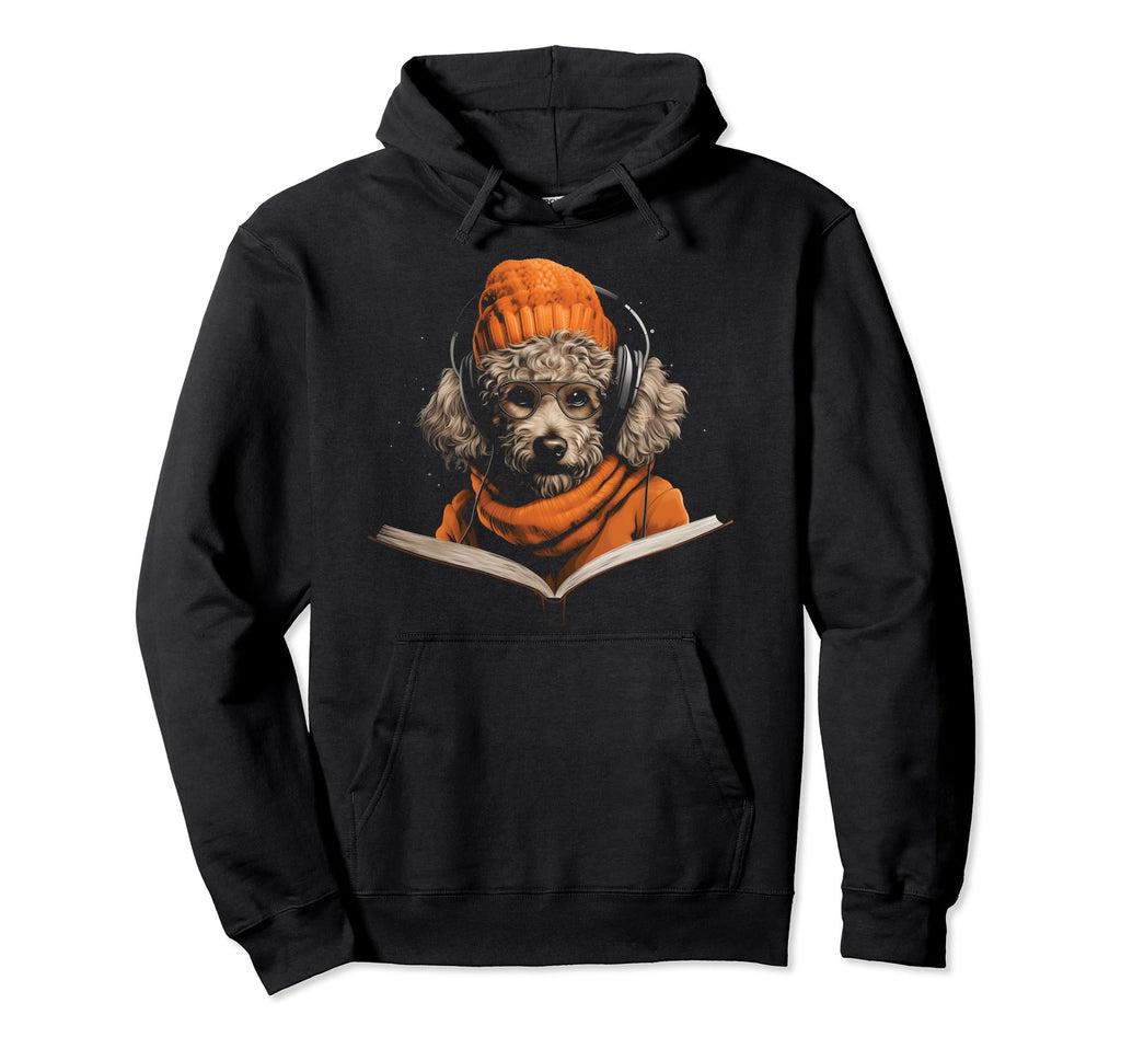 Book Stuff Book Lovers Poodle Reading Hoodie - Streetwear Style Men Women - T-Shirt, Sweatshirt, Hoodie