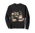 Books Cat And Coffee Bibliophilic Sweatshirt - Minimalist Print Unisex - T-Shirt, Sweatshirt, Hoodie
