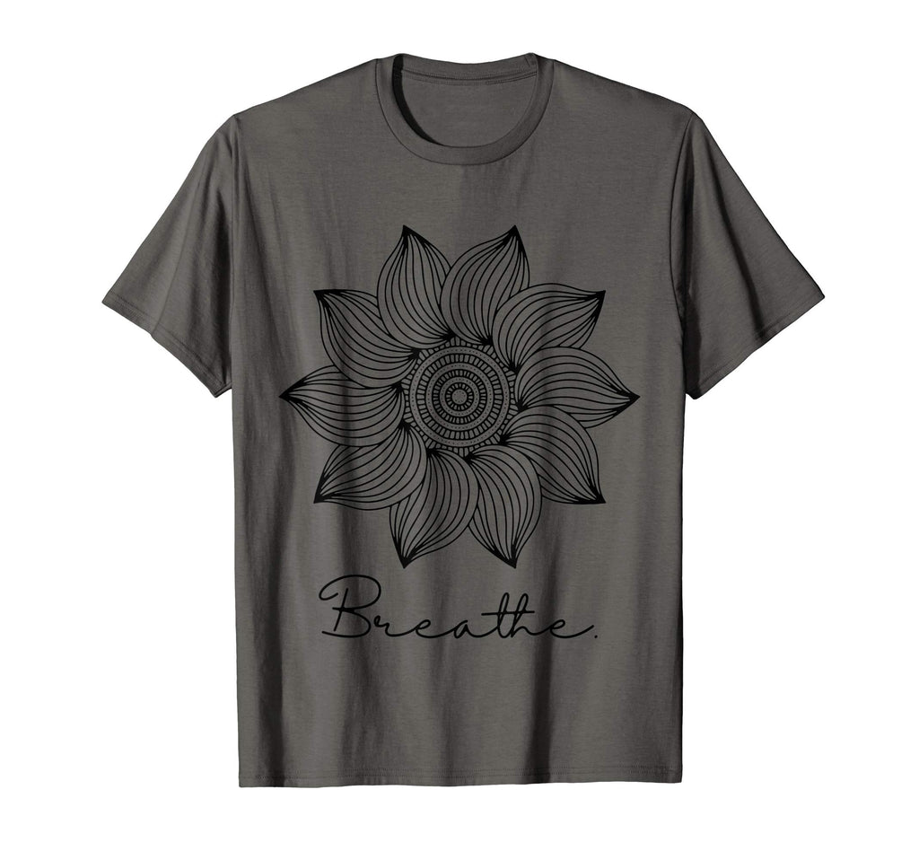 Breathe Mandala Mindfulness Meditation T-Shirt - Custom Art Print Unisex - T-Shirt, Sweatshirt, Hoodie