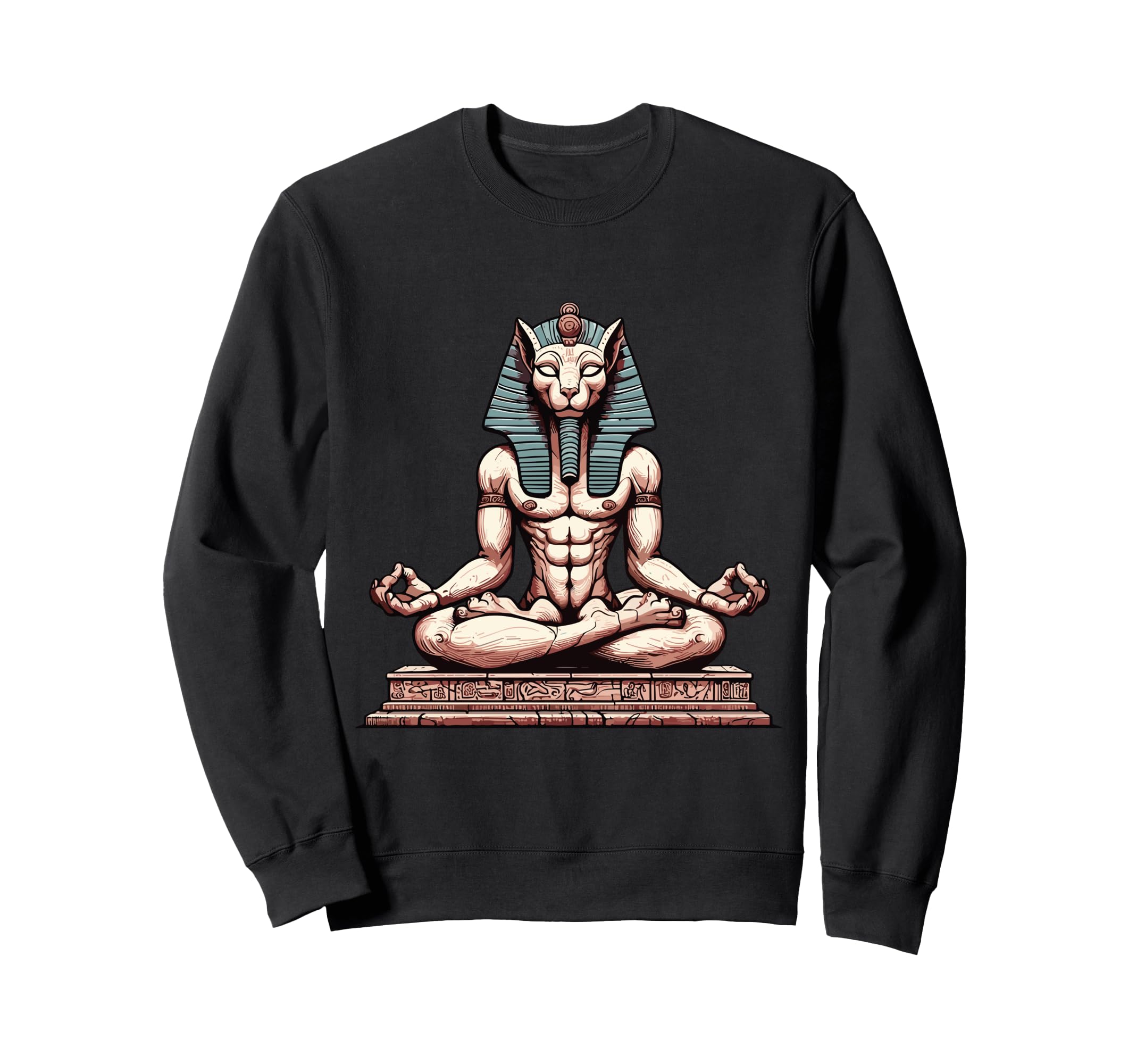 Meditation Sphynx Yoga Pose Relaxing Sweatshirt - Graphic Print Men Women - T-Shirt, Sweatshirt, Hoodie