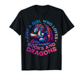 Just Who Loves Dragons And Books T-Shirt - Casual Everyday Wear for Adults - T-Shirt, Sweatshirt, Hoodie
