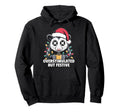 Overstimulated But Festive Opossum Lighs Hoodie - Graphic Print Unisex - T-Shirt, Sweatshirt, Hoodie