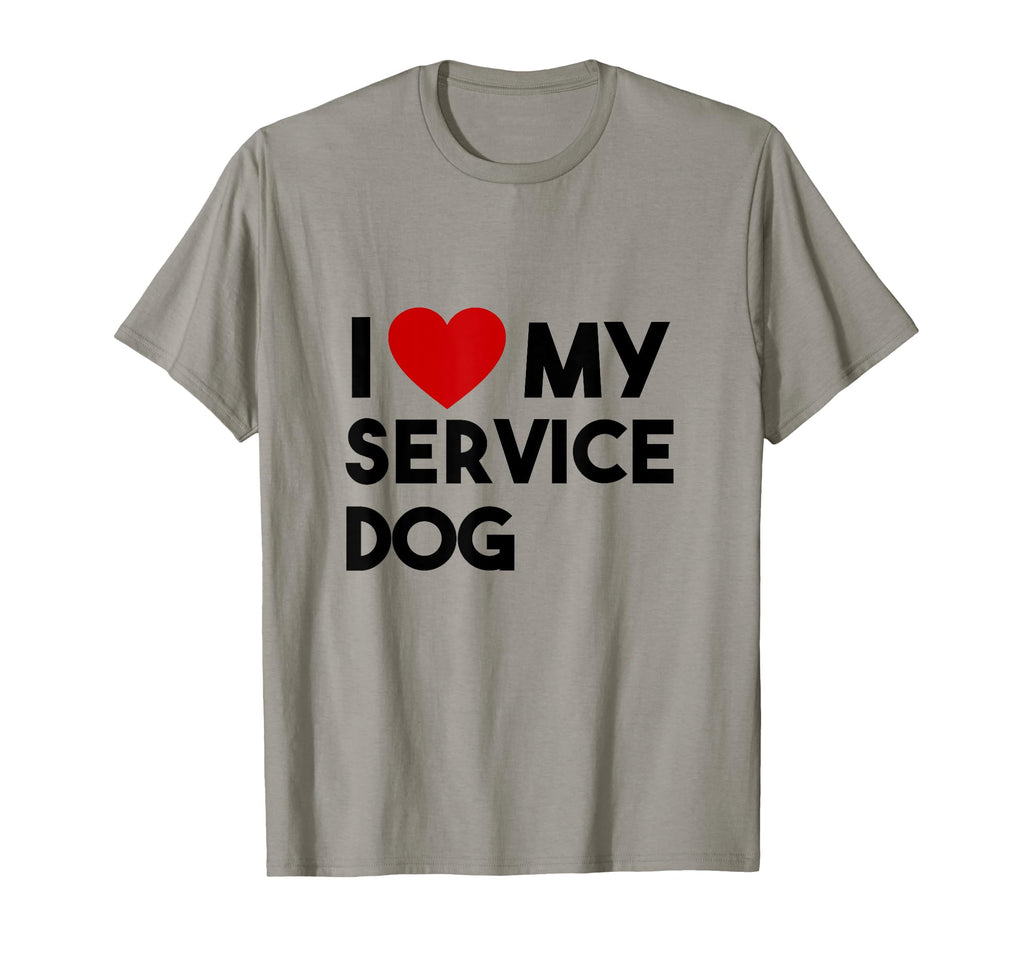 I Love Service Dog Funny Emotional T-Shirt - Streetwear Style for Adults - T-Shirt, Sweatshirt, Hoodie