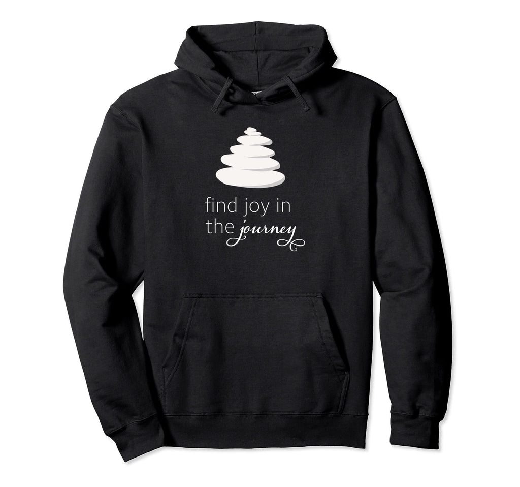 Find Joy Journey Stacked Stones Zen Hoodie - Graphic Print Unisex - T-Shirt, Sweatshirt, Hoodie