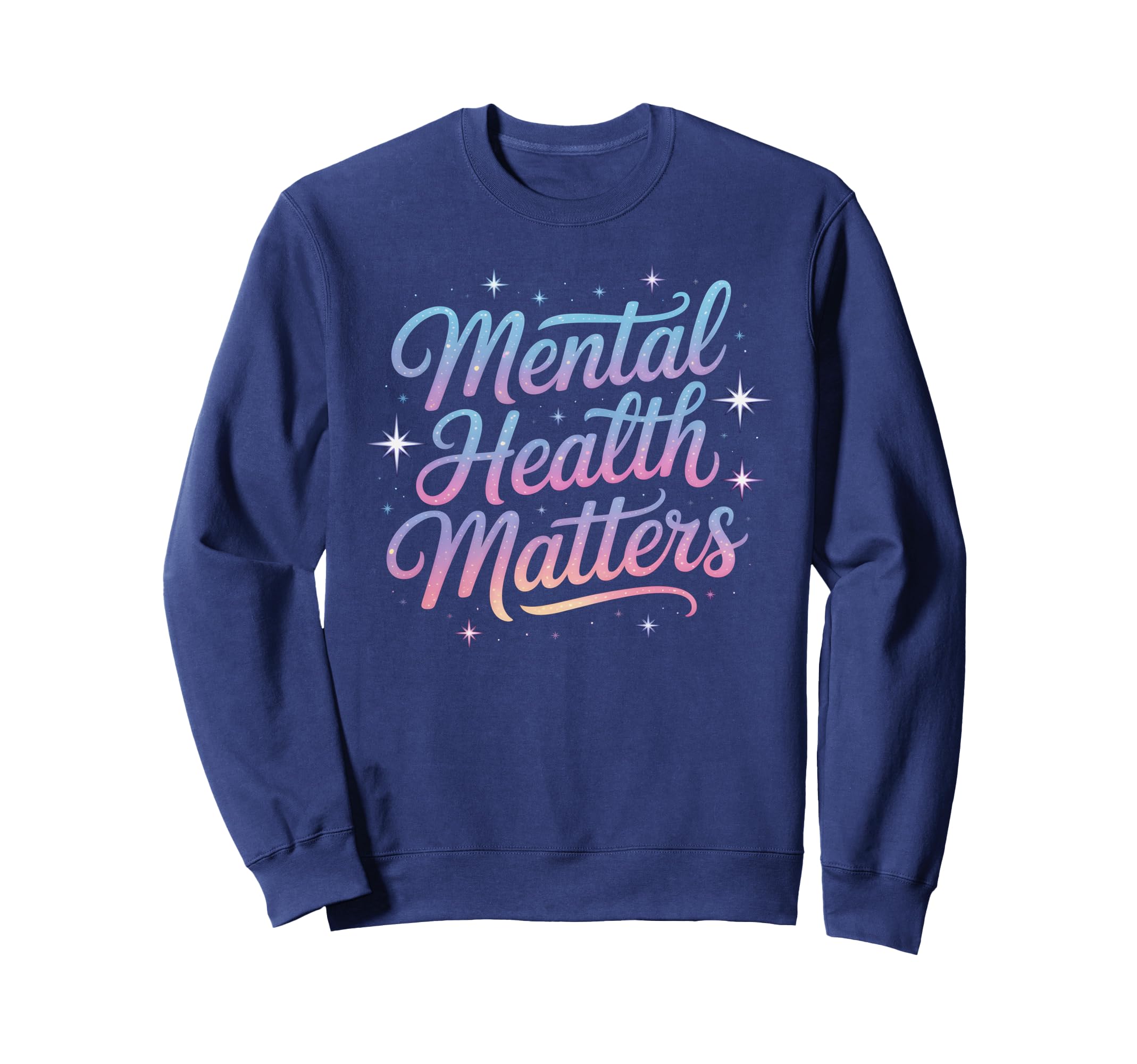 Groovy Mental Health Matters Sweatshirt - Minimalist Print Men Women - T-Shirt, Sweatshirt, Hoodie