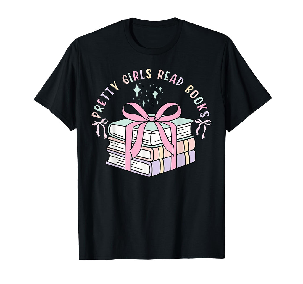 Book Lovers Pretty Read Books T-Shirt - Custom Art Print for Adults - T-Shirt, Sweatshirt, Hoodie