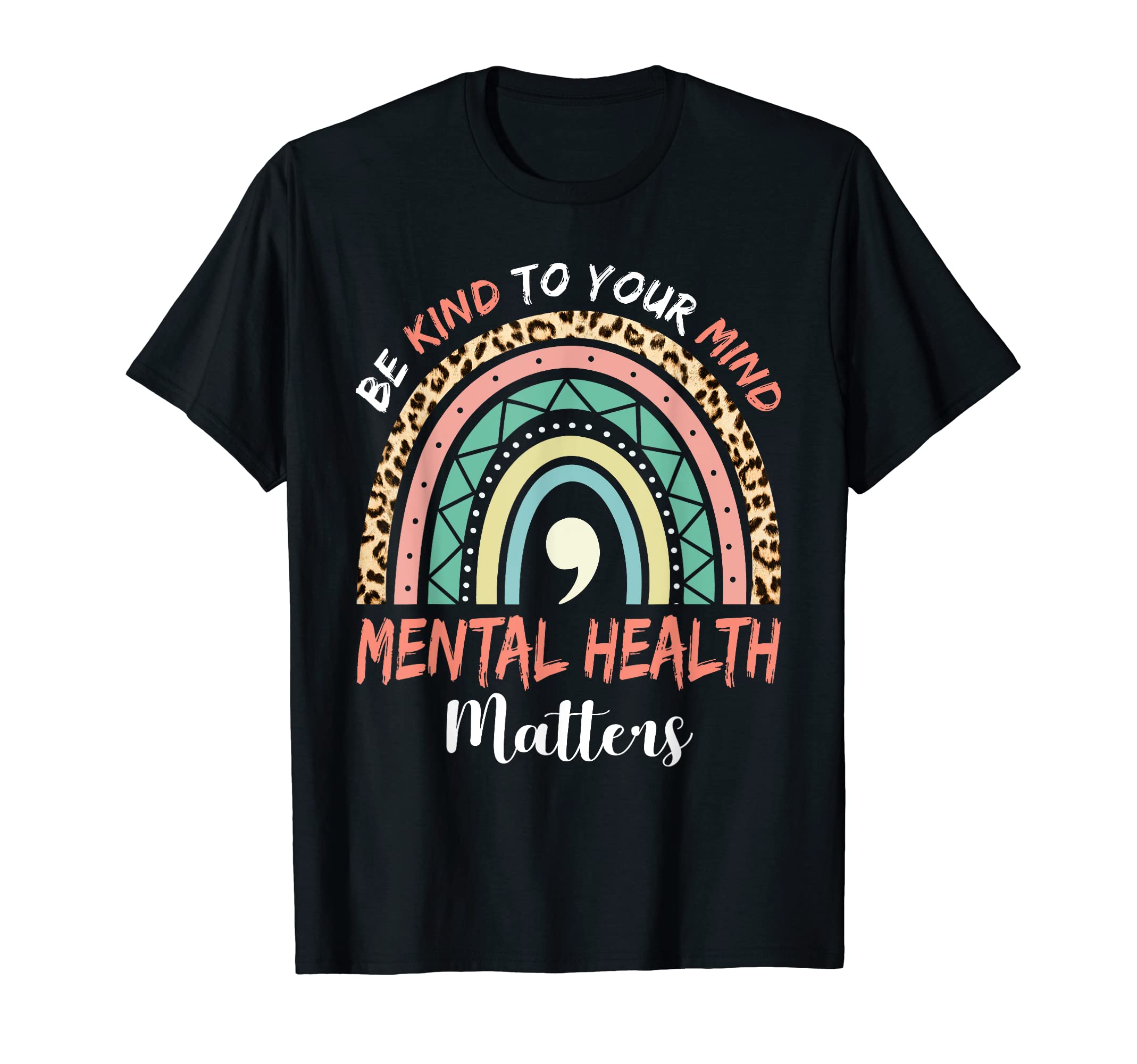 Mental Health Matter Be Kind Funny T-Shirt - Minimalist Print for Adults - T-Shirt, Sweatshirt, Hoodie