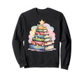Book Tree Lights Book Lover Nerd Sweatshirt - Fun Novelty Design Unisex - T-Shirt, Sweatshirt, Hoodie