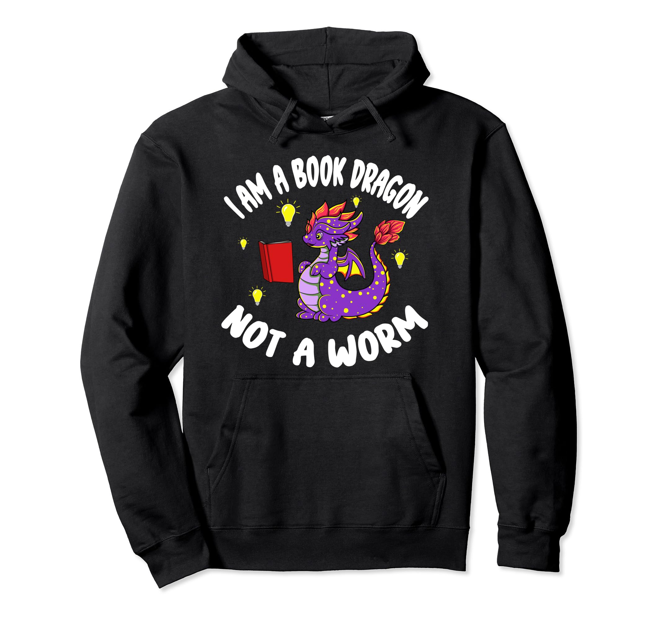 Im Book Dragon Not Worm Bookworm Book Hoodie - Aesthetic Graphic Men Women - T-Shirt, Sweatshirt, Hoodie