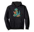 Dinosaur Tales T Rex Reading Hoodie - Casual Everyday Wear for Adults - T-Shirt, Sweatshirt, Hoodie