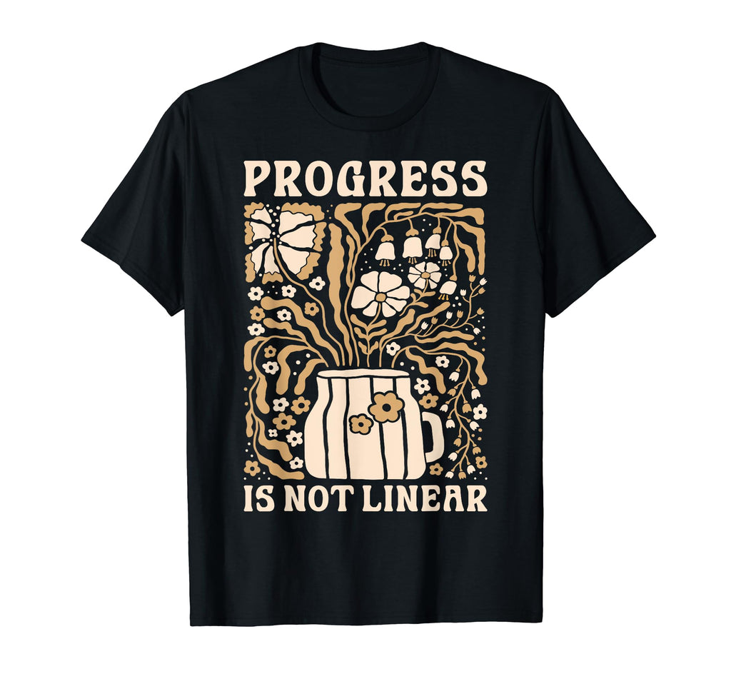 Progress Is Not Linear School Counselor T-Shirt - Unique Graphic Men Women - T-Shirt, Sweatshirt, Hoodie
