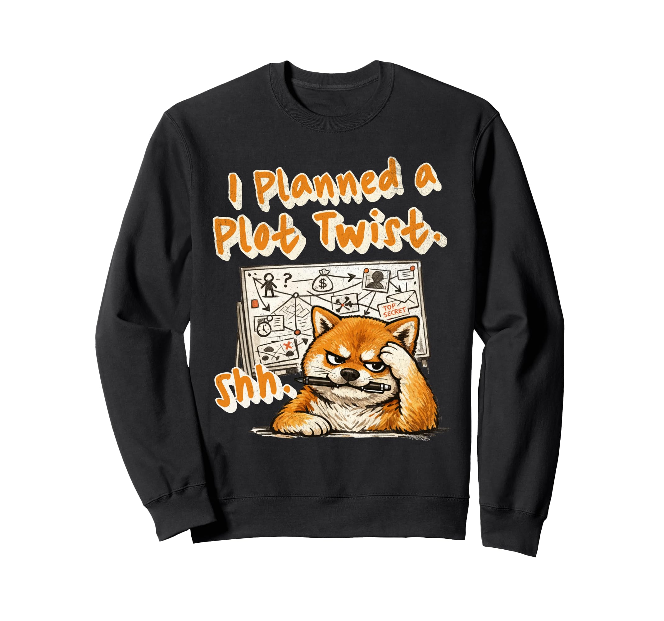 I Planned Plot Twist Funny Bookworm Sweatshirt - Graphic Print Unisex - T-Shirt, Sweatshirt, Hoodie