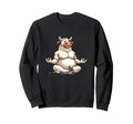 Meditation Bull Yoga Pose Relaxing Sweatshirt - Trendy Graphic for Adults - T-Shirt, Sweatshirt, Hoodie