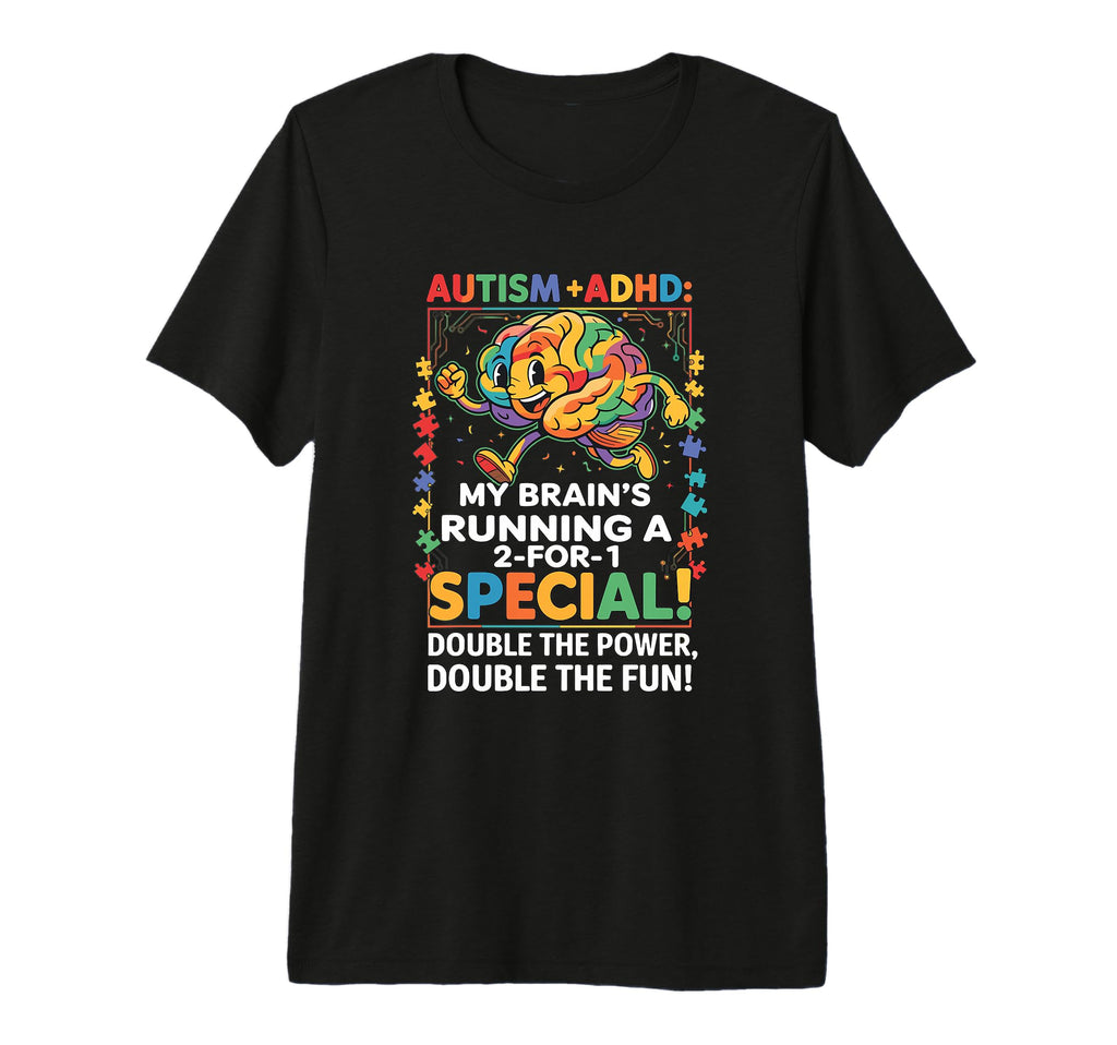 Autism Adhd Neurodiversity Awareness T-Shirt - Streetwear Style for Adults - T-Shirt, Sweatshirt, Hoodie