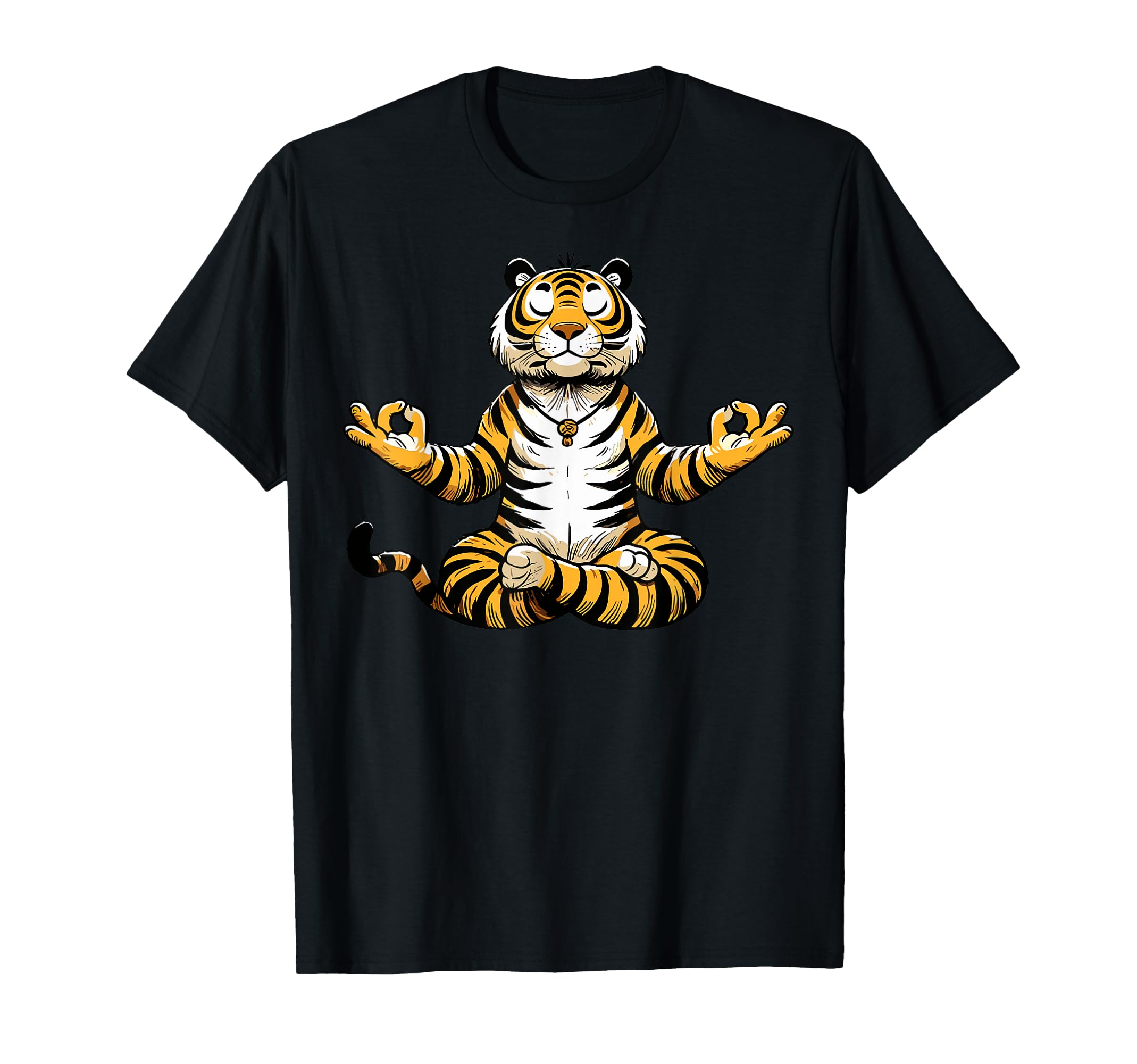 Meditation Tiger Yoga Pose Relaxing T-Shirt - Graphic Print for Adults - T-Shirt, Sweatshirt, Hoodie