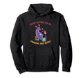 Easily Distracted Dragon And Books Funny Hoodie - Unique Graphic Unisex - T-Shirt, Sweatshirt, Hoodie