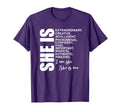 Affirmation I Am She And She Is Me T-Shirt - Minimalist Print Unisex - T-Shirt, Sweatshirt, Hoodie