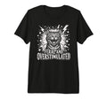 Feral And Overstimulated Autism Cat Tri T-Shirt - Graphic Print Unisex - T-Shirt, Sweatshirt, Hoodie