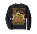 Smut Book Emotionally Attached To Sweatshirt - Aesthetic Graphic Unisex - T-Shirt, Sweatshirt, Hoodie