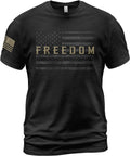 Freedom T Shirt, American Flag Shirt, Freedom Shirts for Men, Patriotic Shirts for Men Unisex T-shirt, Sweatshirt, Hoodie, Long Sleeve Tee - T-Shirt, Sweatshirt, Hoodie