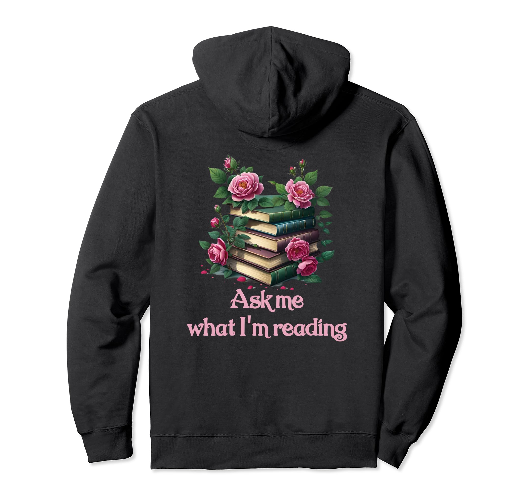 Book Worm Book Stack Reading Addict Hoodie - Casual Everyday Wear Unisex - T-Shirt, Sweatshirt, Hoodie