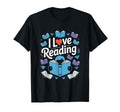 I Love Reading Books Enthusiast Heart T-Shirt - Novelty Apparel Men Women - T-Shirt, Sweatshirt, Hoodie