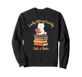 Easily Distracted Cats And Books Cat Sweatshirt - Unique Graphic Men Women - T-Shirt, Sweatshirt, Hoodie
