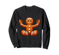 Meditation Gingerbread Yoga Pose Sweatshirt - Minimalist Print Men Women - T-Shirt, Sweatshirt, Hoodie