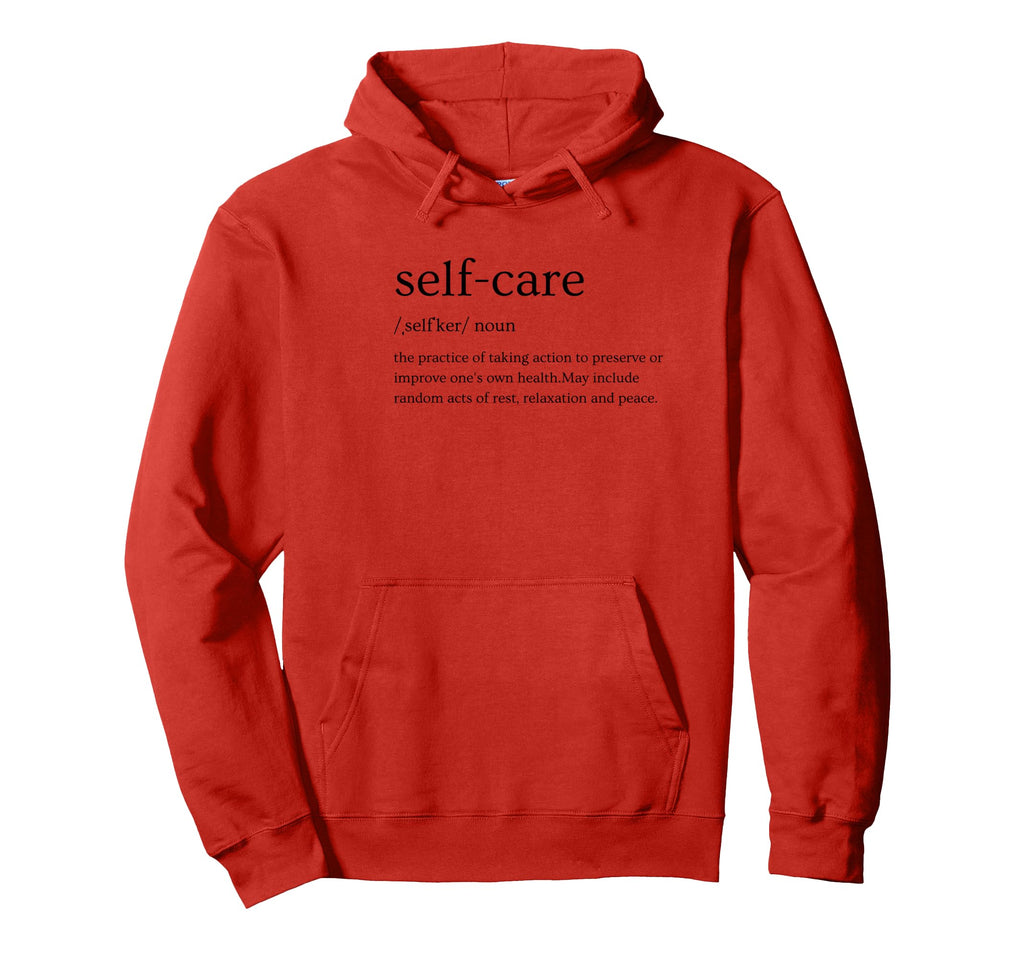 Self Care T Hoodie - Minimalist Print Unisex - T-Shirt, Sweatshirt, Hoodie