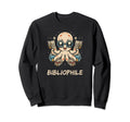 Octopus Bibliophile Reading Sweatshirt - Casual Everyday Wear for Adults - T-Shirt, Sweatshirt, Hoodie
