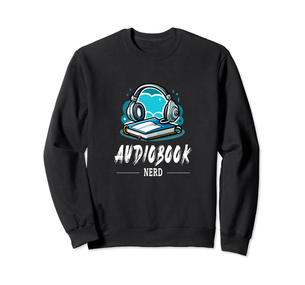 Funny Audiobook Nerd Book Readers Sweatshirt - Minimalist Print Unisex - T-Shirt, Sweatshirt, Hoodie