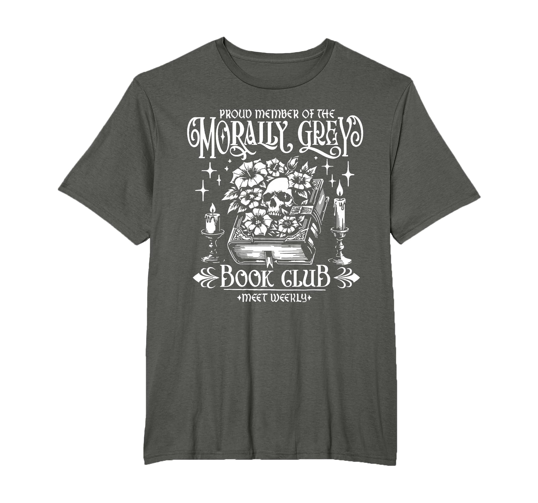 Proud Member Morally Grey Book Club T-Shirt - Minimalist Print for Adults - T-Shirt, Sweatshirt, Hoodie