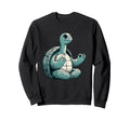Meditation Tortoise Turtle Yoga Sweatshirt - Minimalist Print for Adults - T-Shirt, Sweatshirt, Hoodie