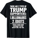 There are Two Types of Trump Supporters Billionaires T-Shirt Unisex T-shirt, Sweatshirt, Hoodie, Long Sleeve Tee - T-Shirt, Sweatshirt, Hoodie