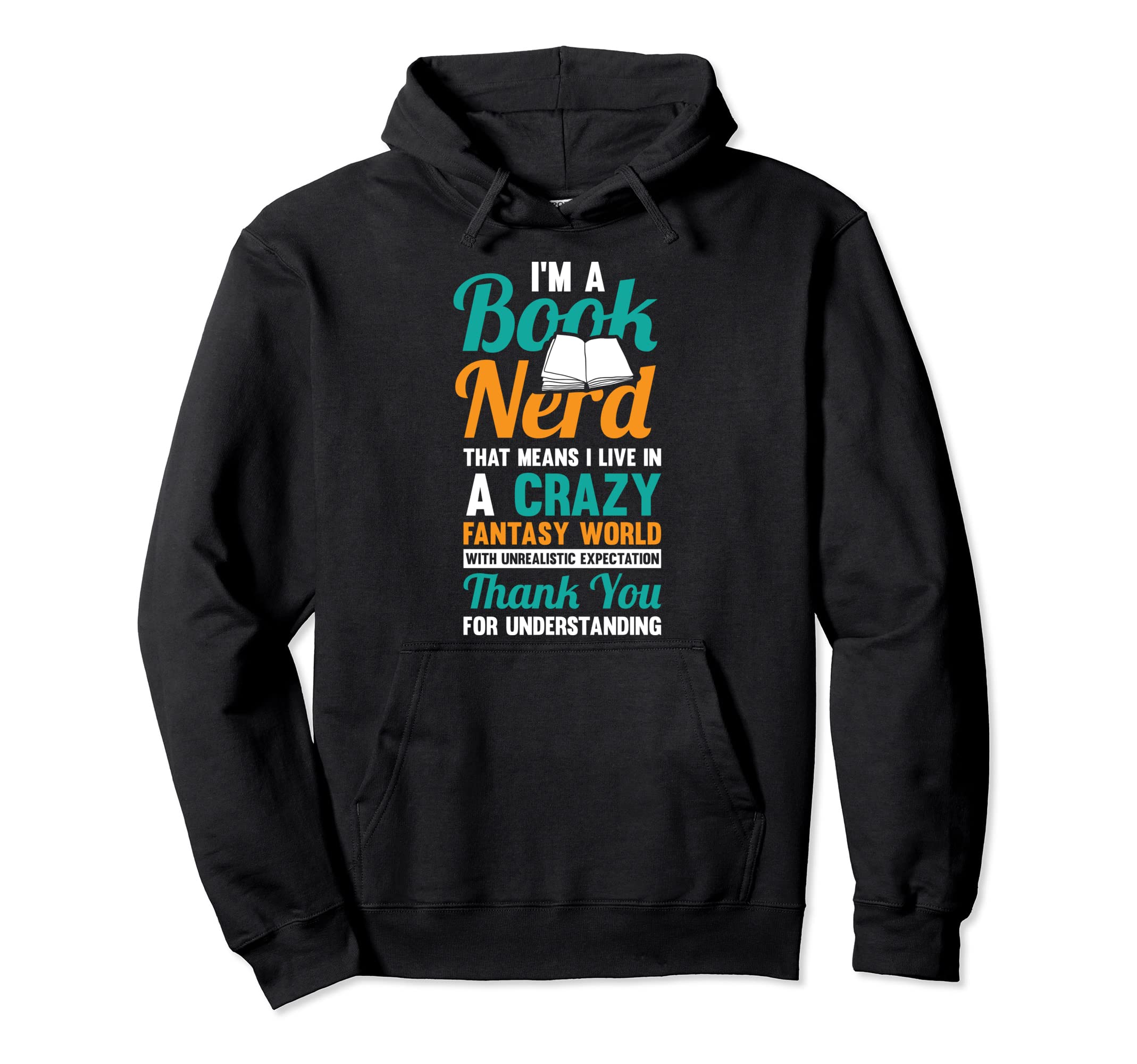 Book Nerd Literature Gift Book Nerds Hoodie - Minimalist Print for Adults - T-Shirt, Sweatshirt, Hoodie