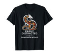 Easily Distracted Books Dragons Bookworm T-Shirt - Novelty Apparel Unisex - T-Shirt, Sweatshirt, Hoodie