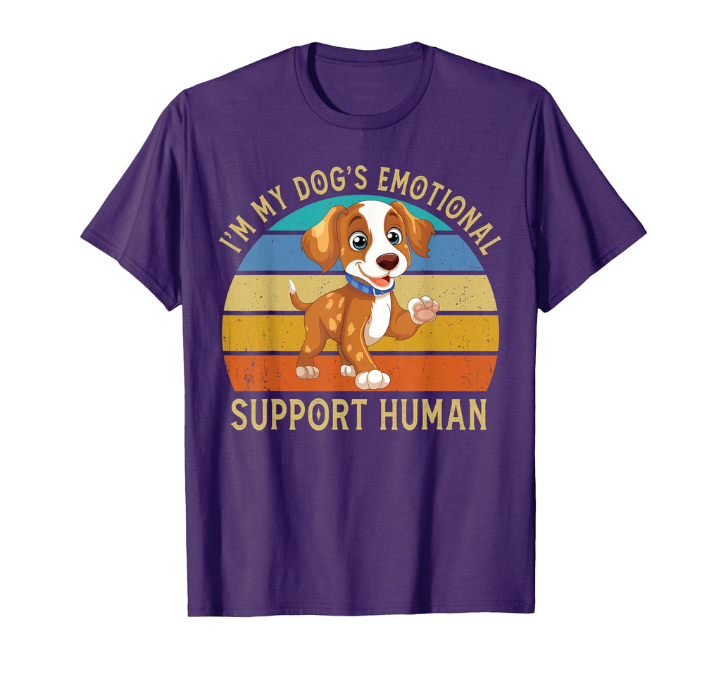 Im My Dogs Emotional Support Human Dog T-Shirt - Fun Novelty Design Unisex - T-Shirt, Sweatshirt, Hoodie