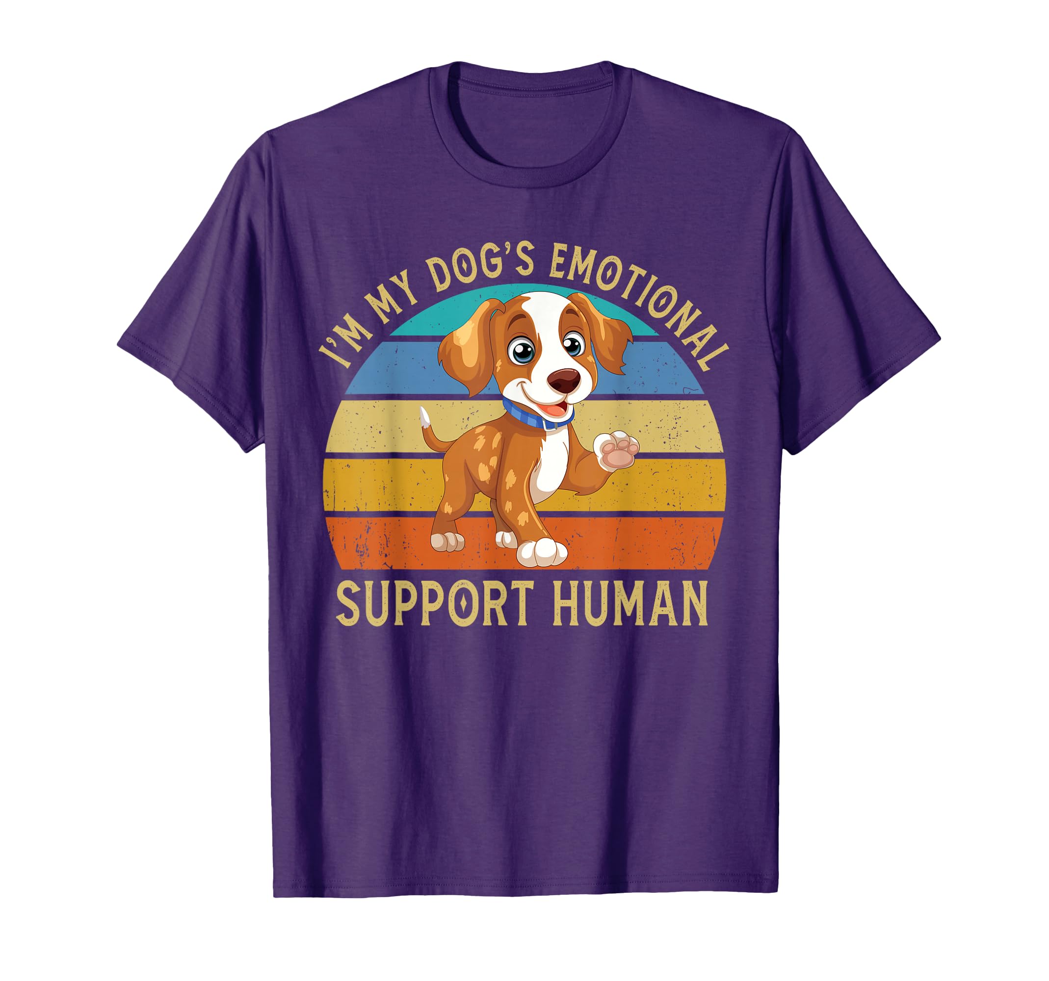 Im My Dogs Emotional Support Human Dog T-Shirt - Fun Novelty Design Unisex - T-Shirt, Sweatshirt, Hoodie